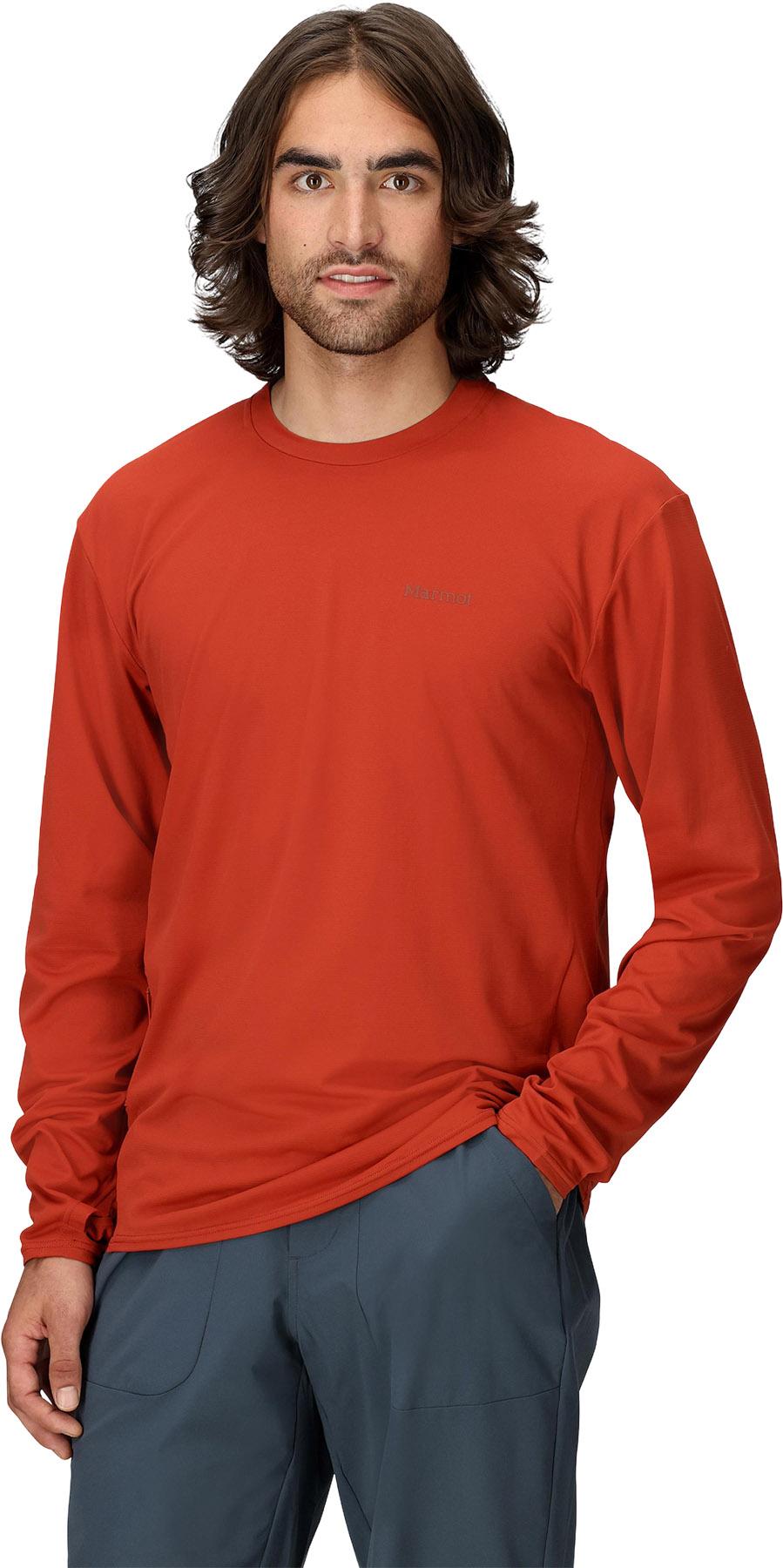 Product gallery image number 2 for product T-shirt à manches longues et col rond AirExchange UPF 50 - Homme 