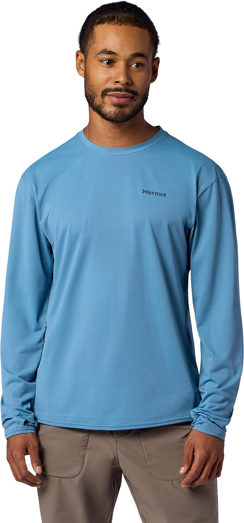 Product image for AirExchange UPF 50 Crew Neck Long Sleeve T-Shirt - Men's
