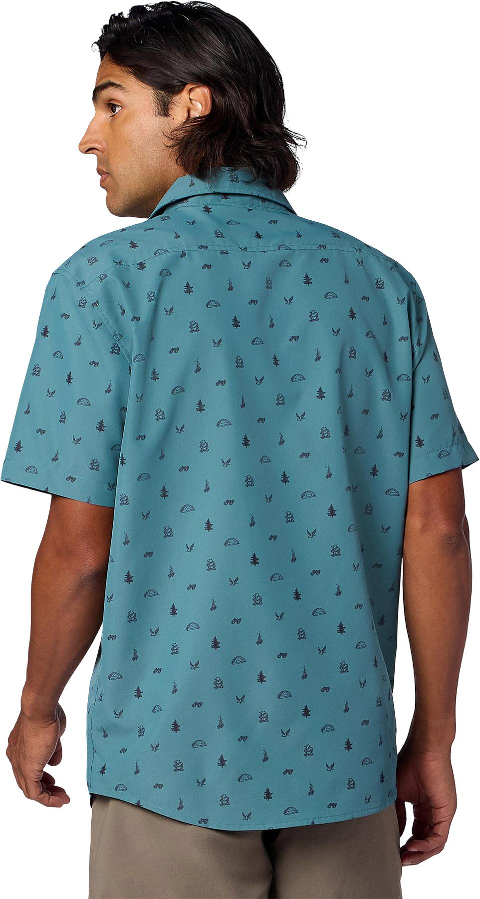 Product gallery image number 2 for product AirExchange UPF 40 Novelty Short Sleeve Collared Hiking Shirt - Men's