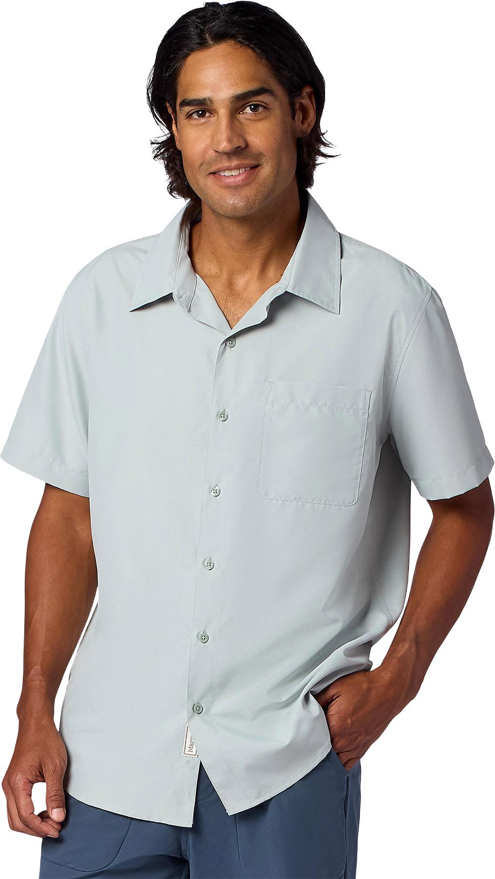 Image de produit pour Chemise de randonnée à manches courtes et col classique AirExchange avec FPRUV 40 Novelty - Homme
