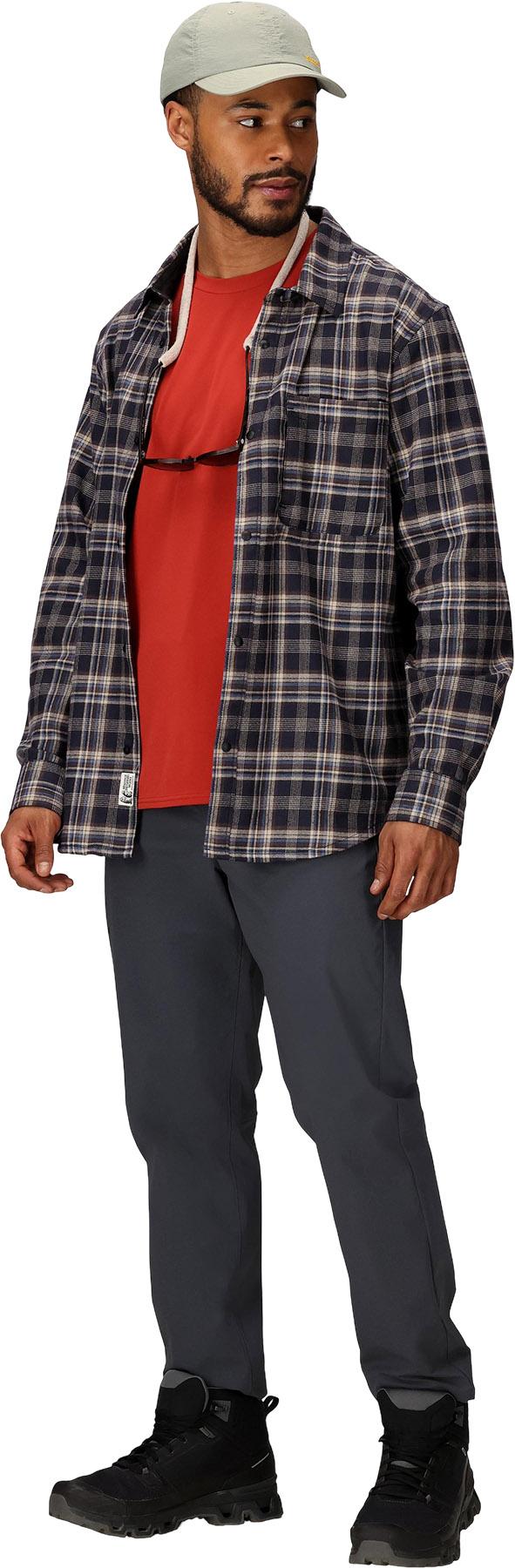 Product gallery image number 3 for product Stonepeak Lightweight Performance Long Sleeve Flannel Shirt - Men's