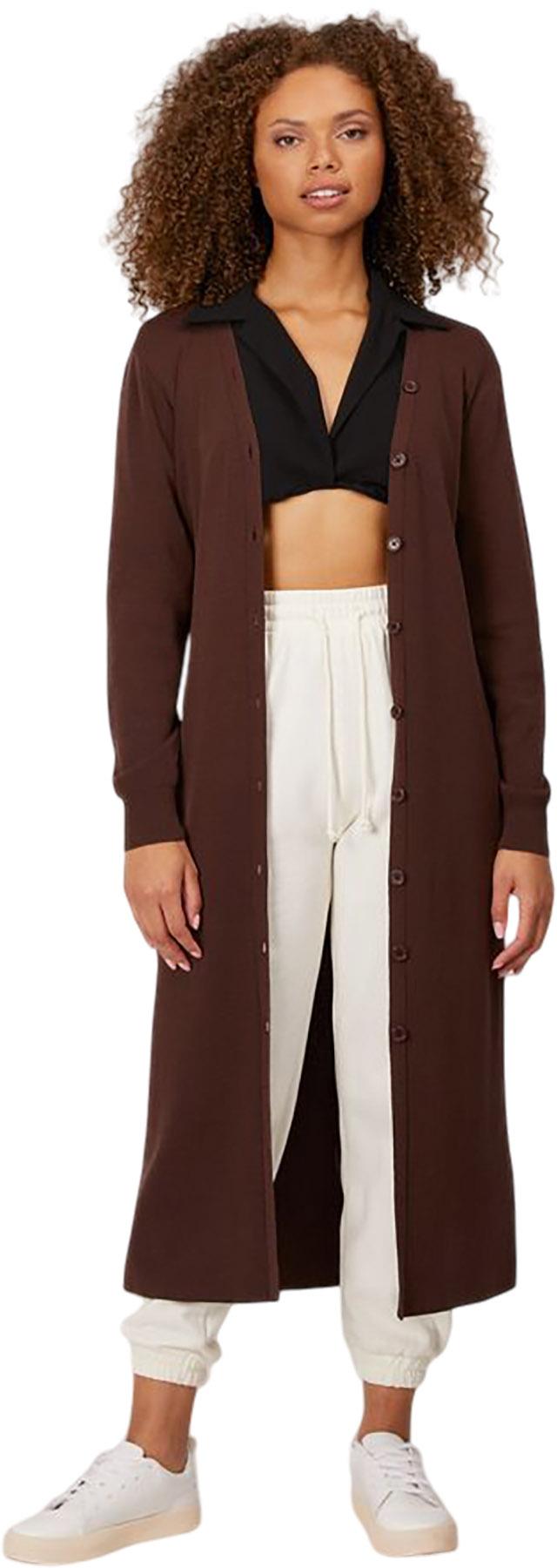 Numéro de l'image de la galerie de produits 4 pour le produit Cardigan long à manches longues et boutonné Franek - Femme