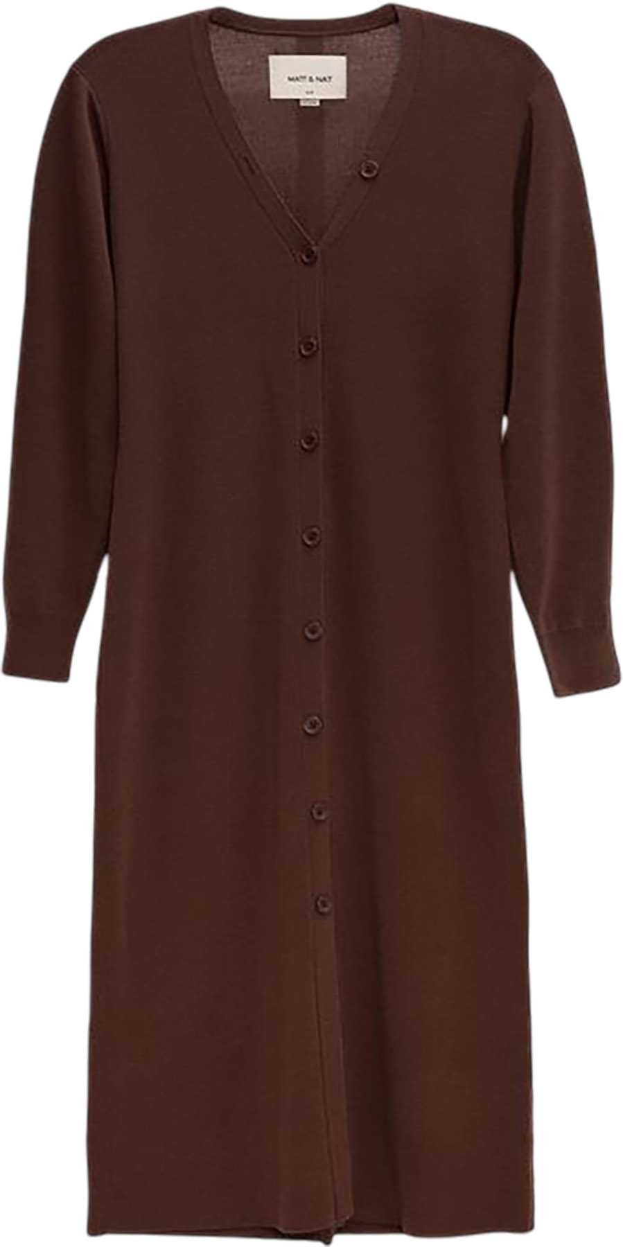 Image de produit pour Cardigan long à manches longues et boutonné Franek - Femme