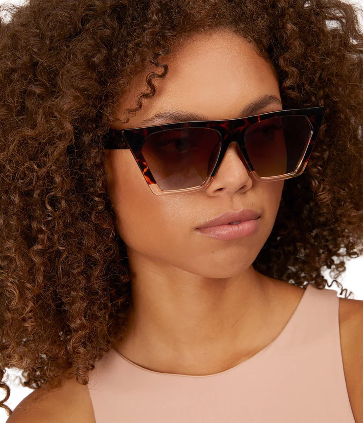 Product gallery image number 4 for product Myatt Leopard Retro Square Sunglasses - Women's