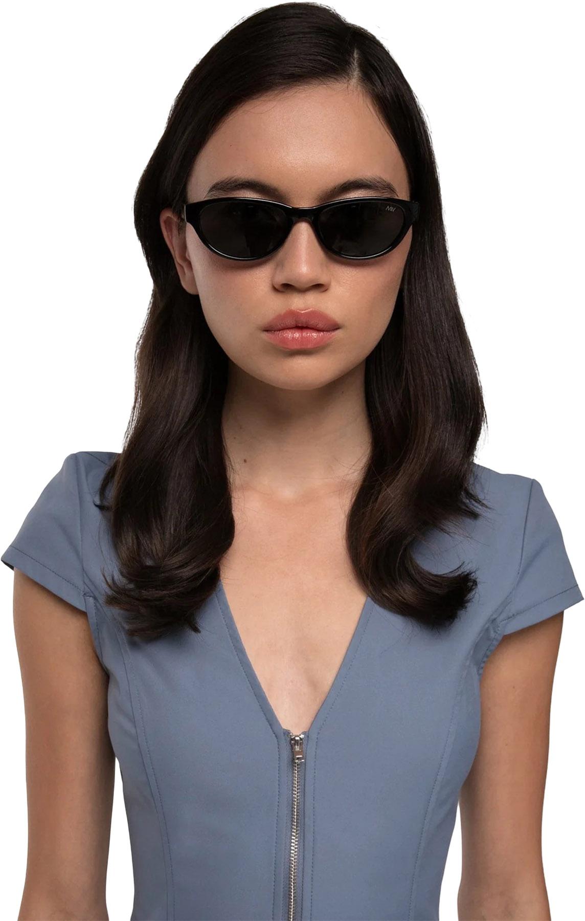 Product gallery image number 3 for product Sumer Black Cat-Eye Sunglasses - Women's