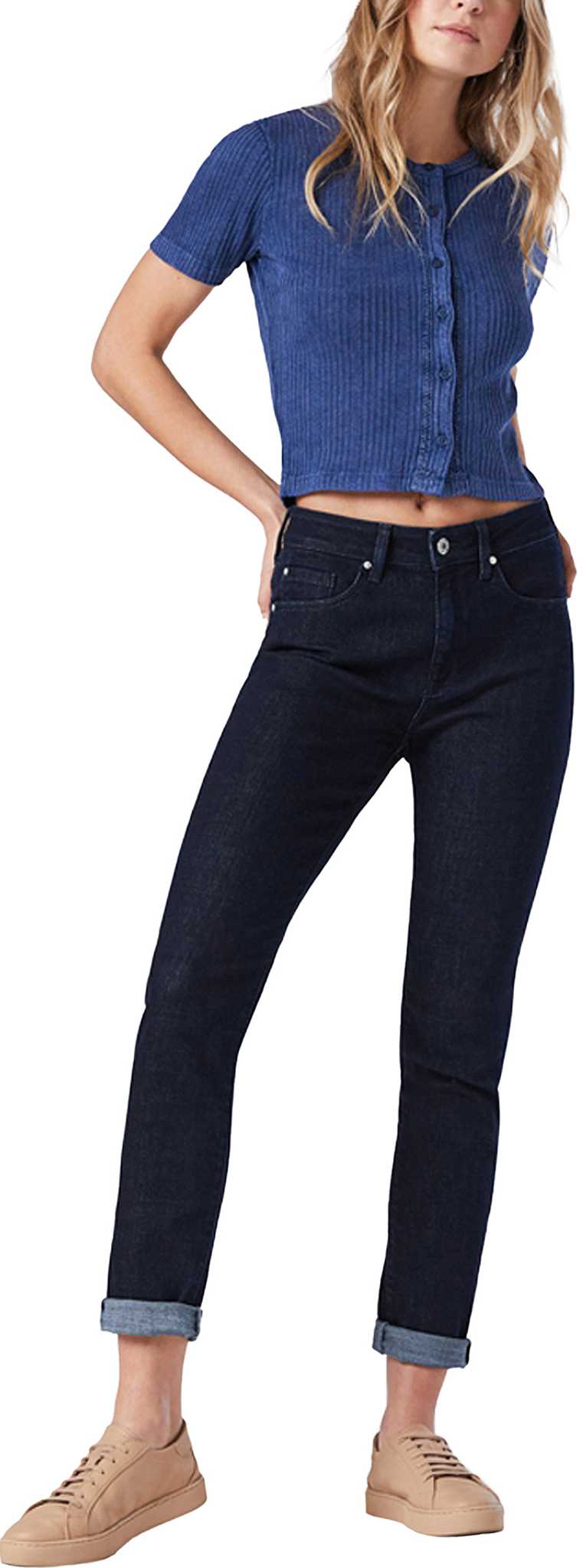 Product image for Kathleen Solid Rinse Feather Blue Denim Jeans - Women's