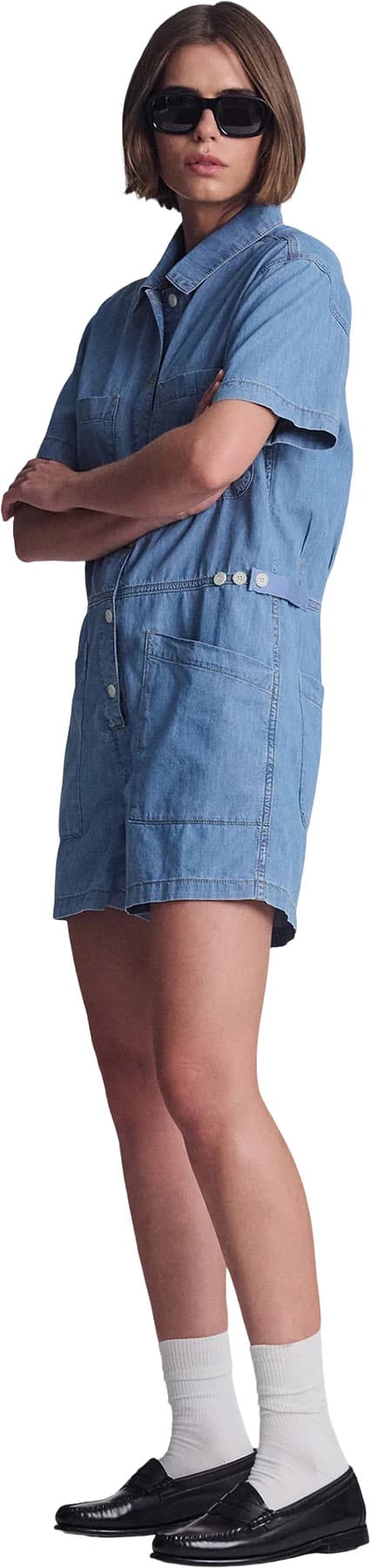 Product gallery image number 6 for product Noreen Denim Romper - Women's