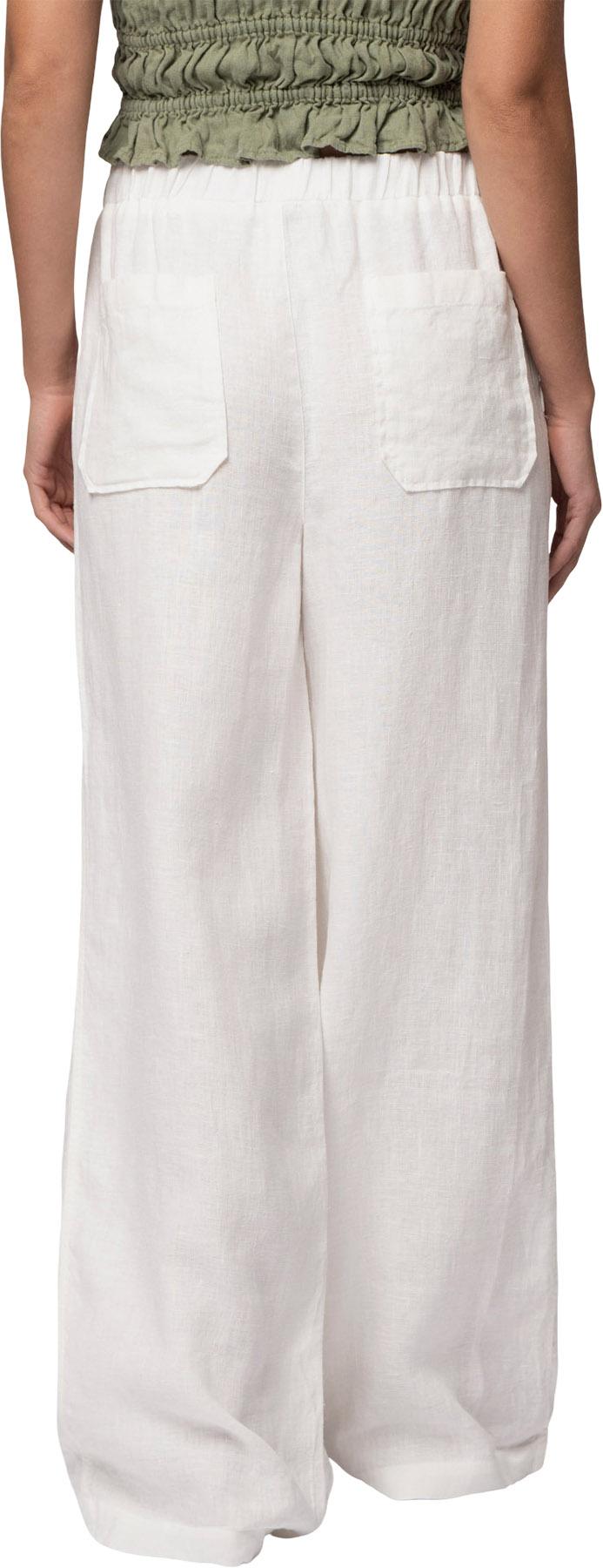 Product gallery image number 2 for product Pantalon à jambe large en lin - Femme