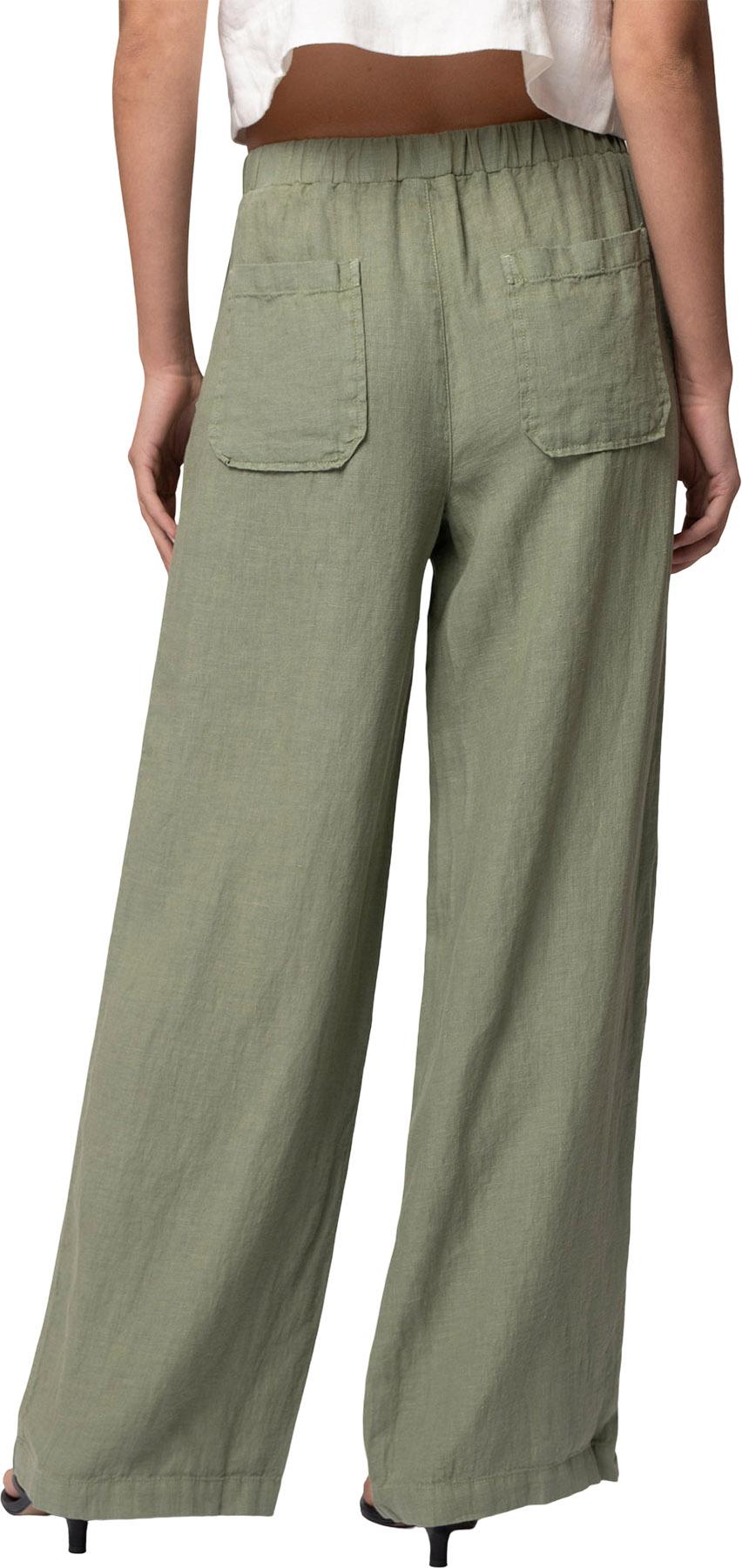 Numéro de l'image de la galerie de produits 2 pour le produit Pantalon à jambe large en lin - Femme