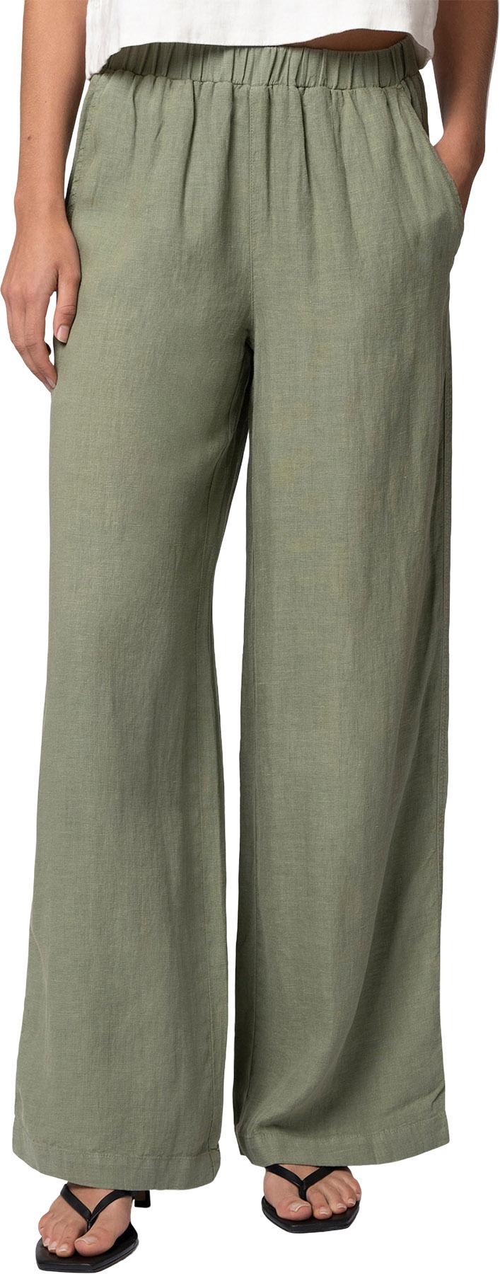 Image de produit pour Pantalon à jambe large en lin - Femme