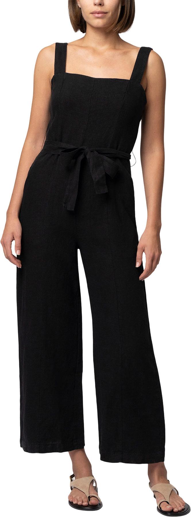 Product image for Linen Tie-Waist Wide Leg Jumpsuit - Women's