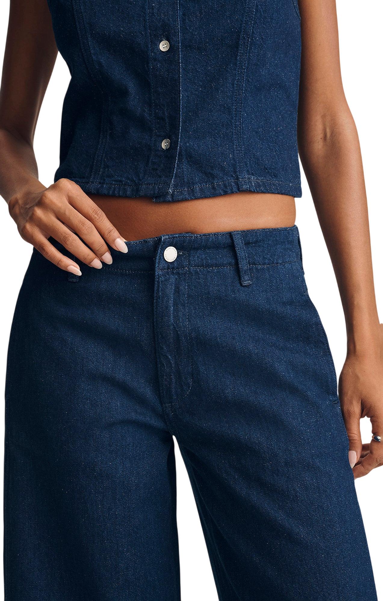 Product gallery image number 2 for product Jean chino à jambe large Siena - Femme