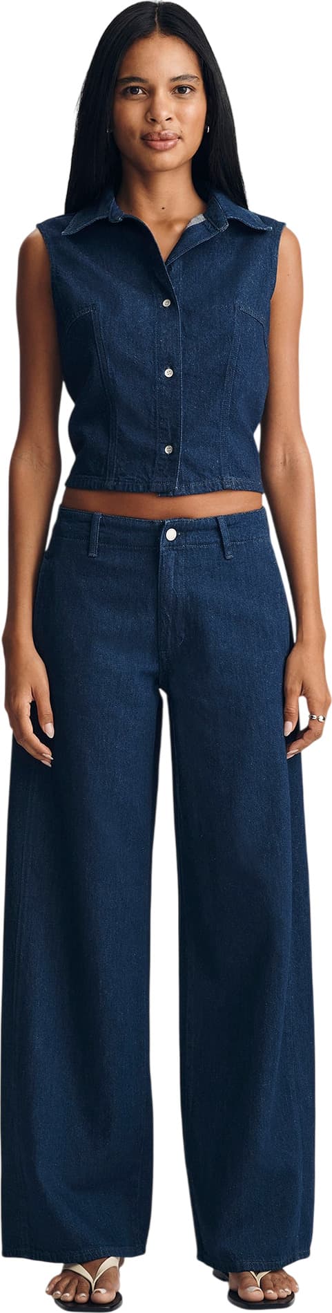 Product image for Jean chino à jambe large Siena - Femme