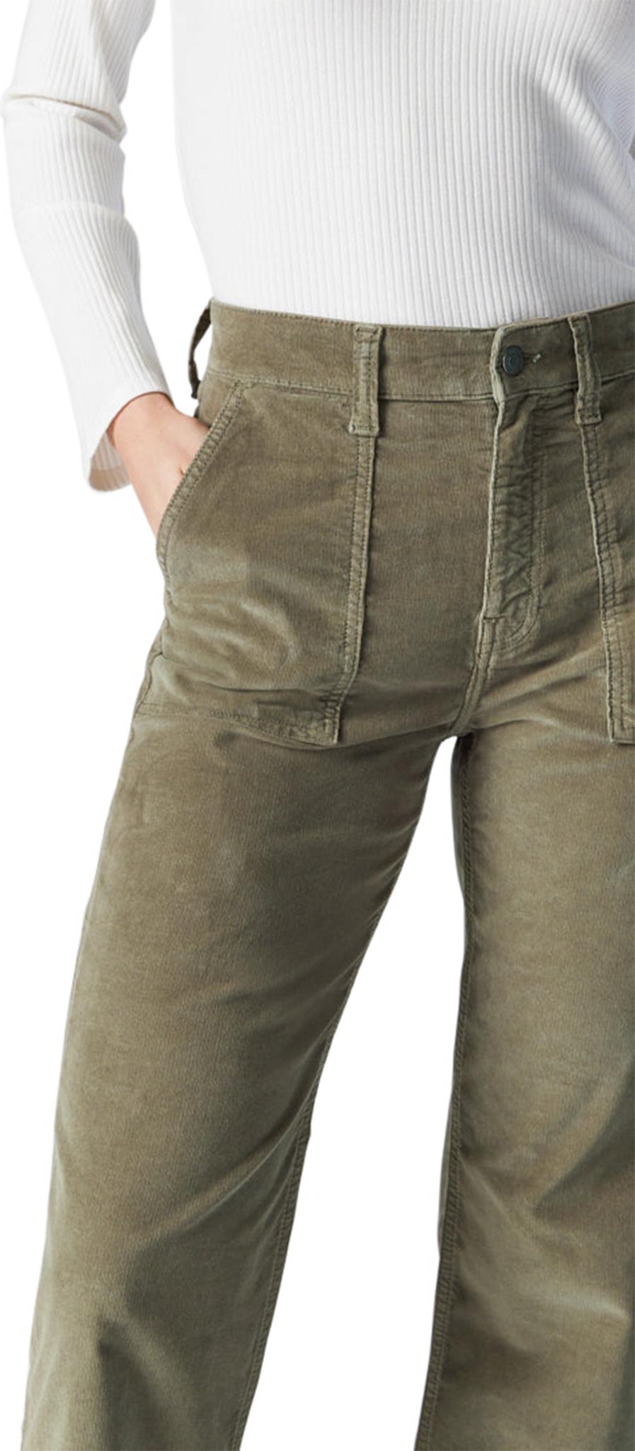 Numéro de l'image de la galerie de produits 3 pour le produit Pantalon en velours côtelé à jambe droite avec poche avant Shelia - Femme