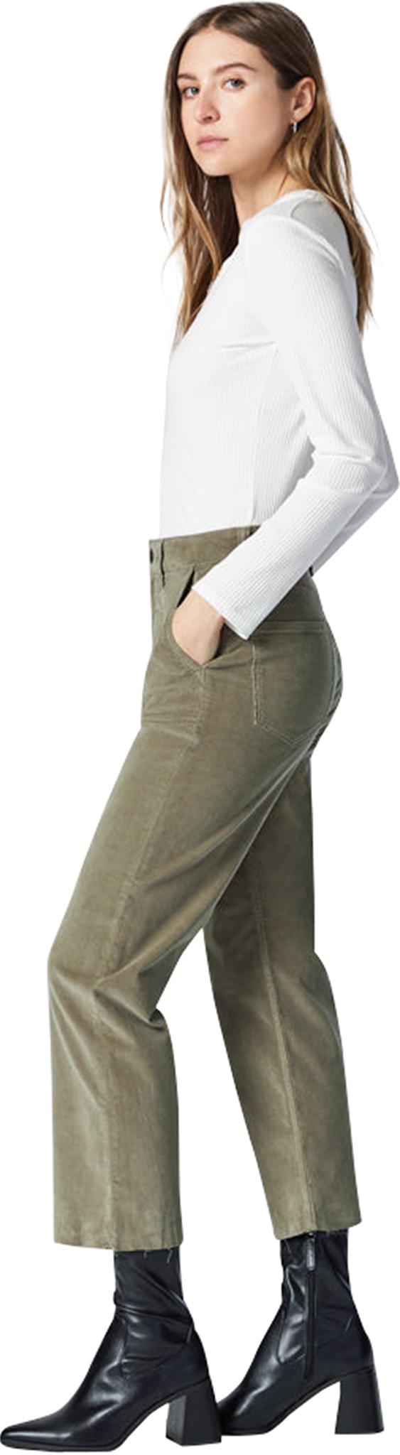 Numéro de l'image de la galerie de produits 6 pour le produit Pantalon en velours côtelé à jambe droite avec poche avant Shelia - Femme