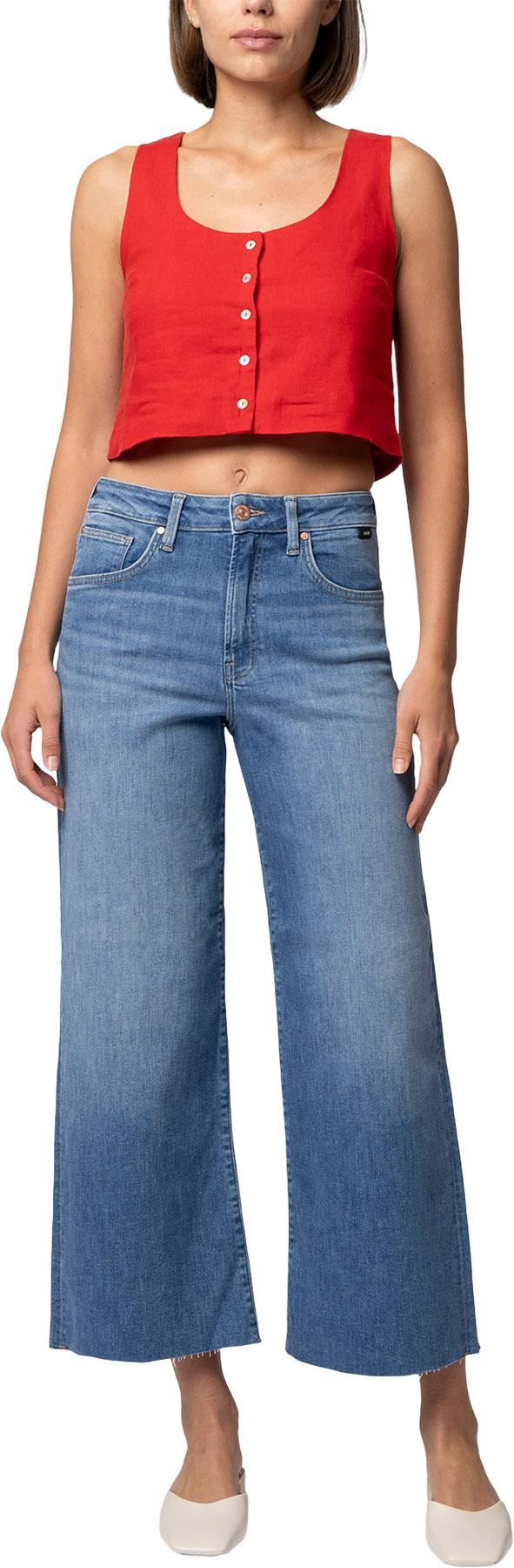 Product gallery image number 4 for product Jean à jambe large écourté Paloma - Femme 