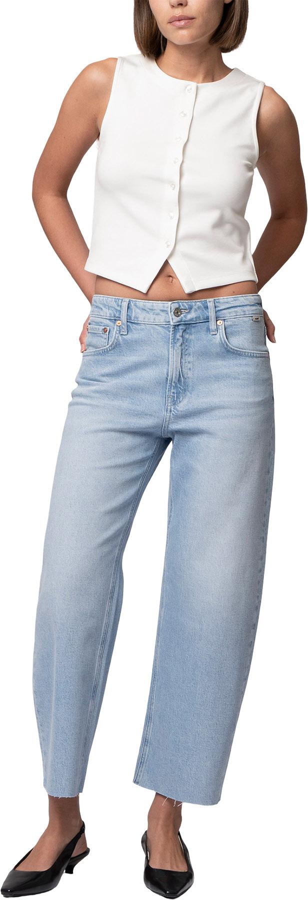 Product gallery image number 3 for product Jean barrel écourté Nica - Femme 
