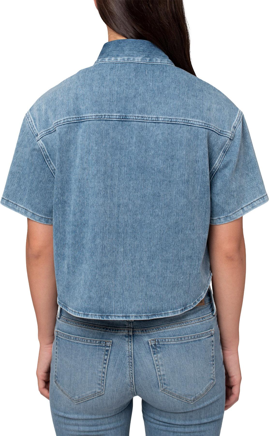 Product gallery image number 2 for product Chemise en denim à manches courtes Jessie - Femme