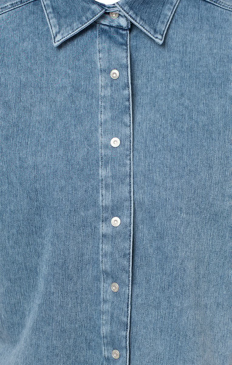Product gallery image number 3 for product Chemise en denim à manches courtes Jessie - Femme