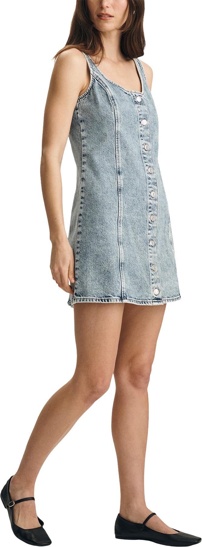 Product gallery image number 5 for product Mara Sleeveless Denim Mini Dress - Women's