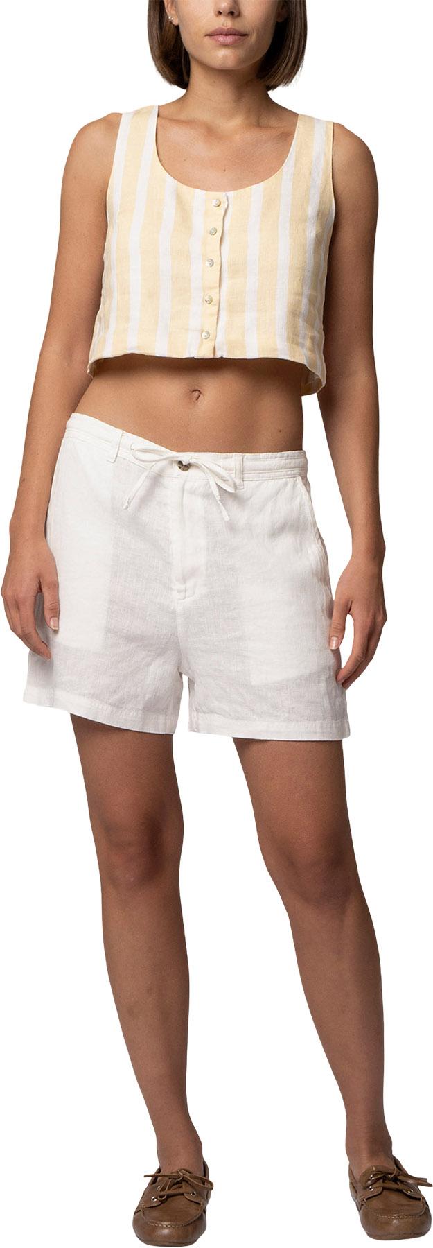 Product gallery image number 3 for product Short en lin à nouer à la taille - Femme