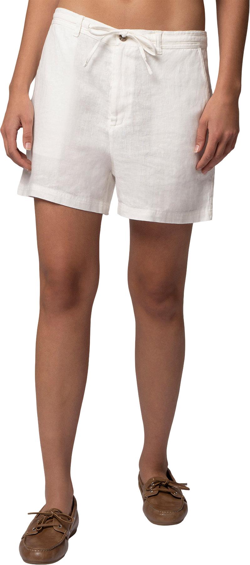 Product image for Short en lin à nouer à la taille - Femme