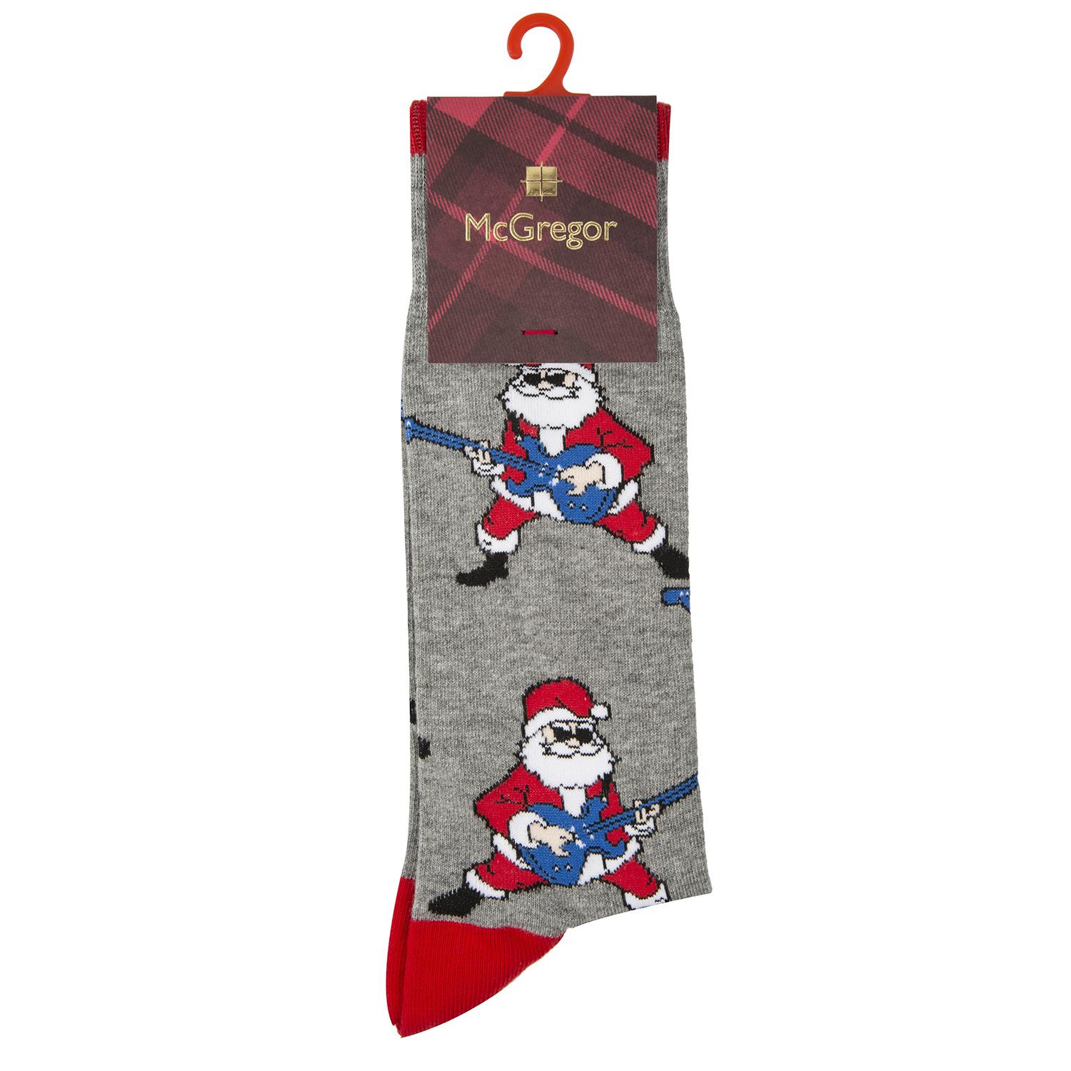 Product gallery image number 2 for product McGregor Rock N Roll Santa Crew Socks - Men's