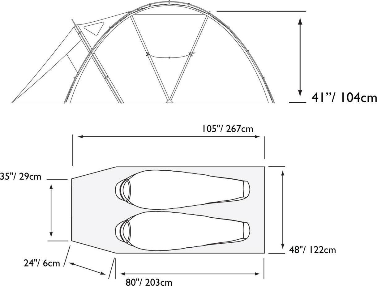 Product gallery image number 3 for product EV2 Tent
