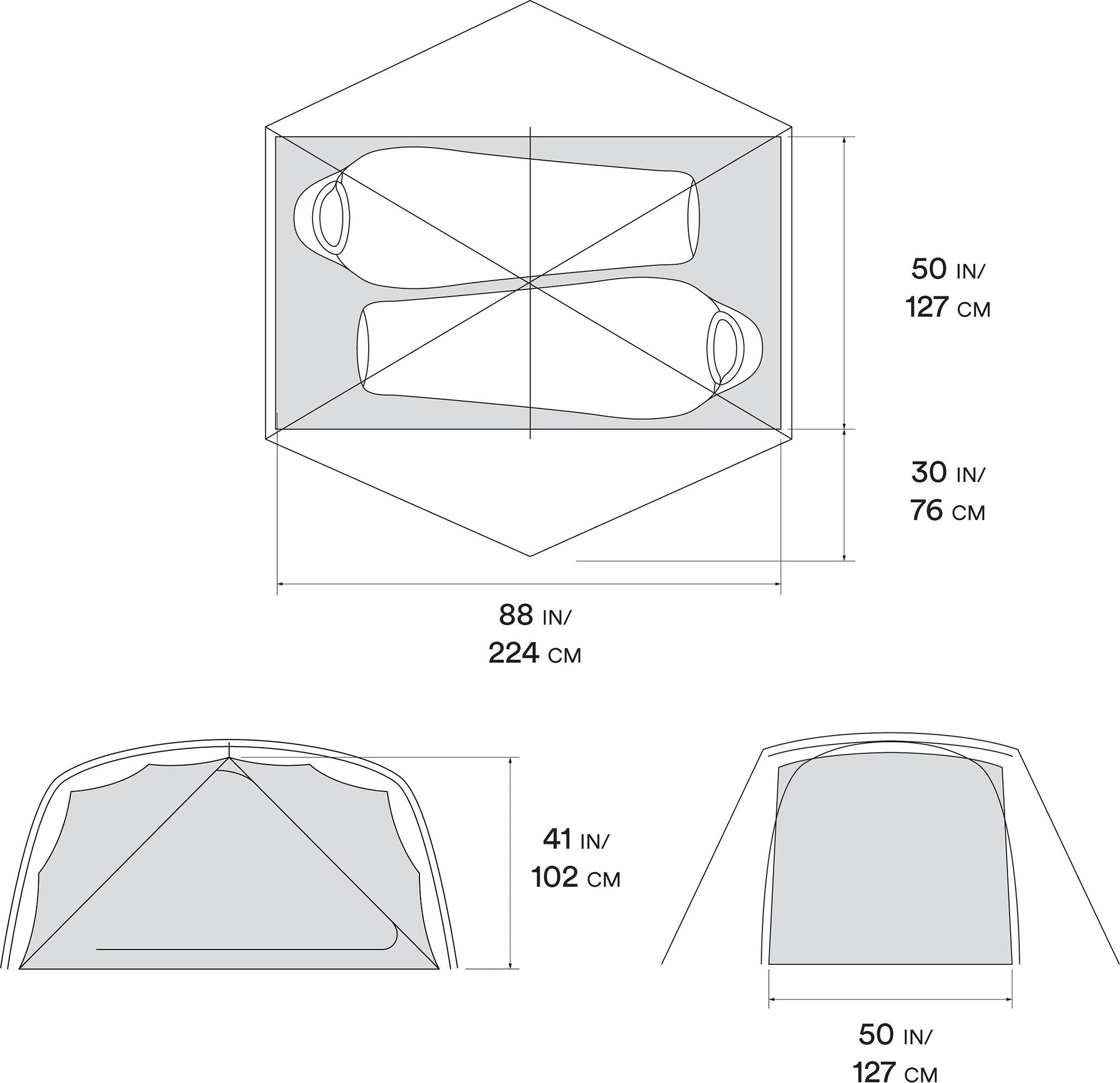 Numéro de l'image de la galerie de produits 5 pour le produit Tente Aspect - 2 personnes