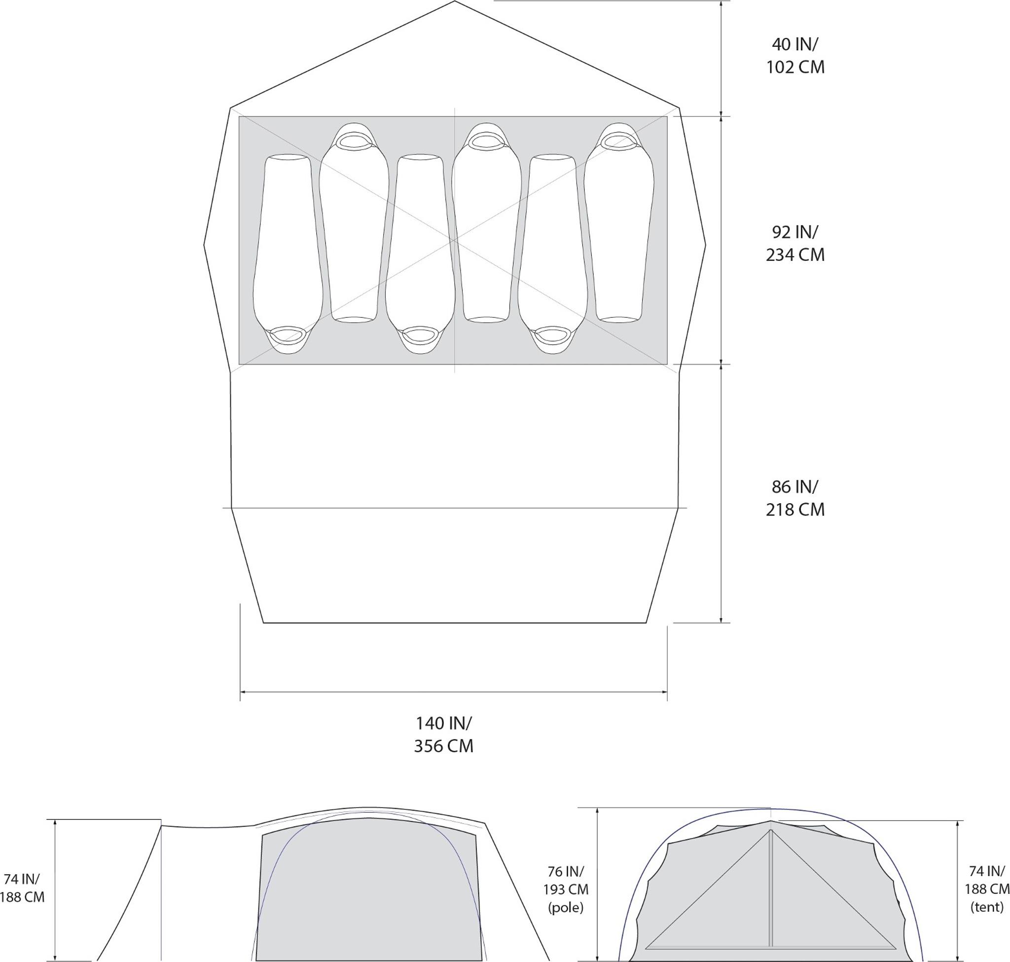 Numéro de l'image de la galerie de produits 11 pour le produit Tente Bridger 6 - 6 personnes