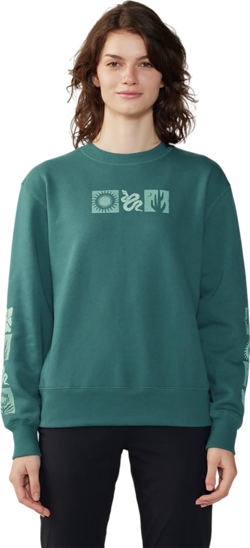 Product gallery image number 1 for product Desert Check Crew Neck Pullover - Women's