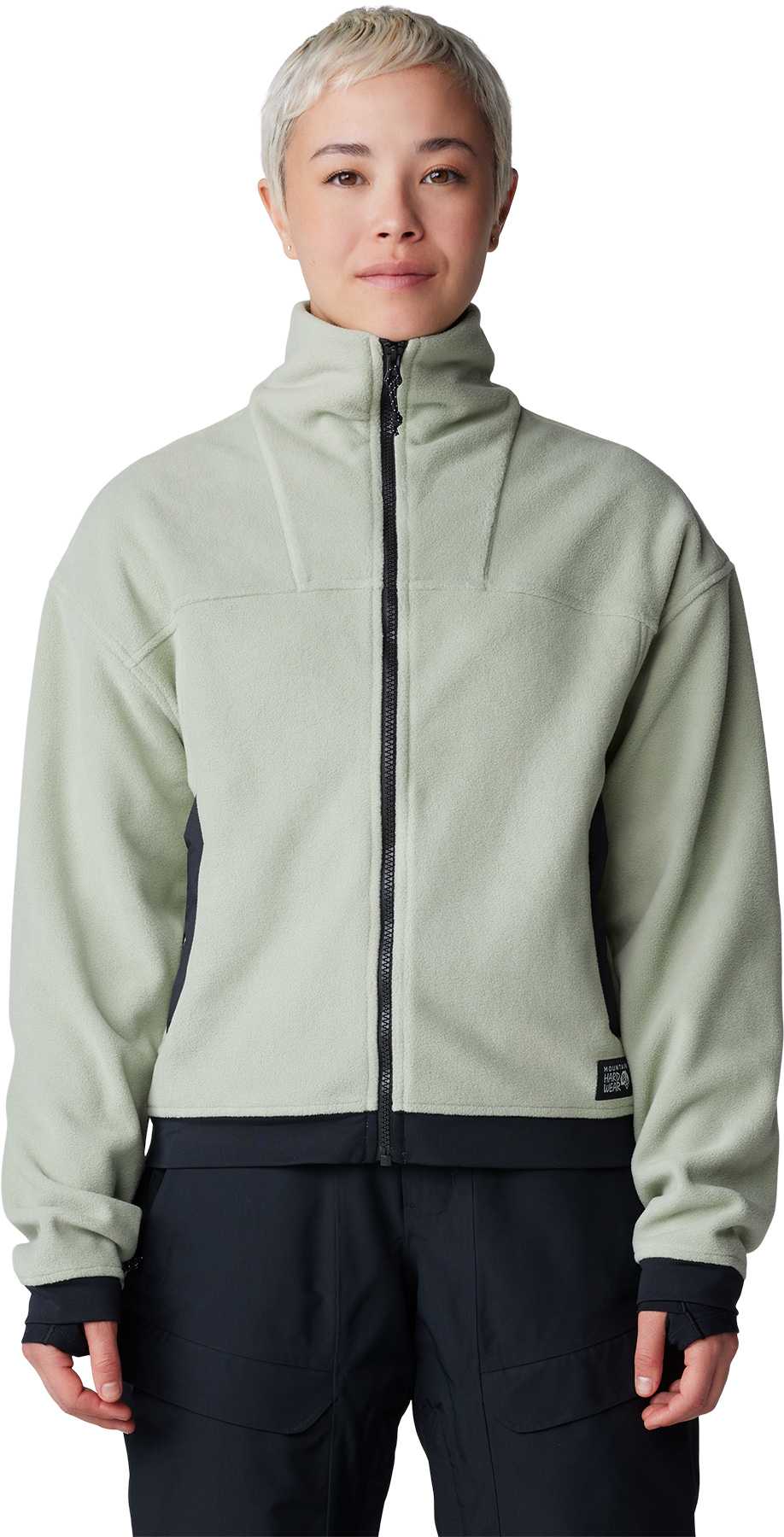 Image de produit pour Manteau à glissière pleine longueur en molleton Powder Maven - Femme