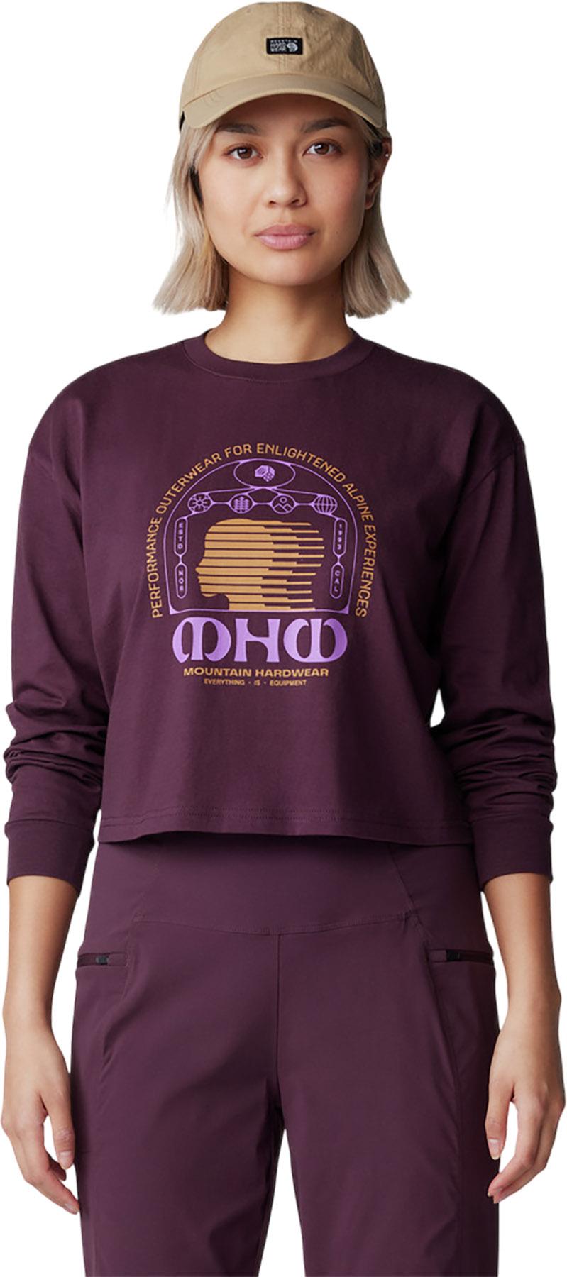 Image de produit pour T-shirt ample et écourté à manches longues Experiences - Femme