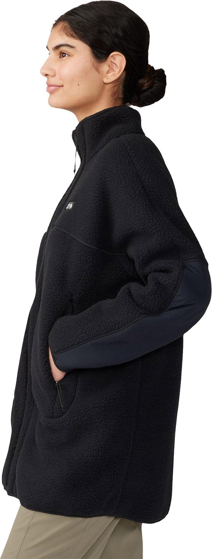 Numéro de l'image de la galerie de produits 4 pour le produit Manteau à glissière pleine longueur en molleton Hicamp - Femme