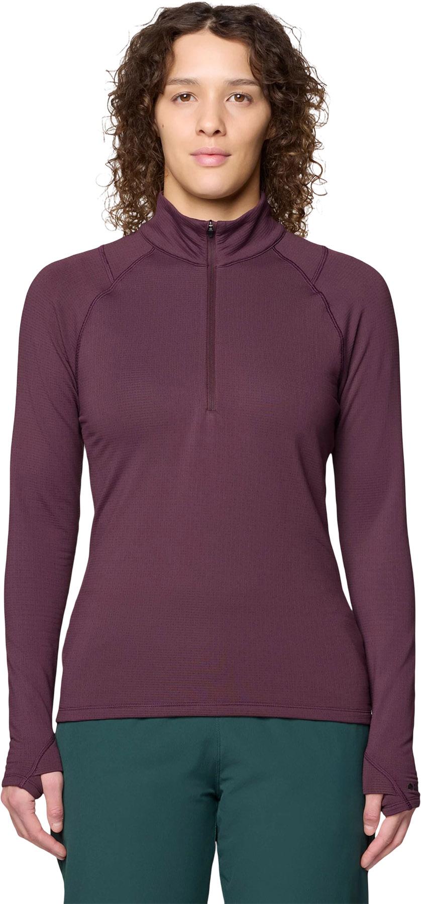 Product gallery image number 4 for product Crater Lake Heavyweight Half Zip Base Layer Top - Women's