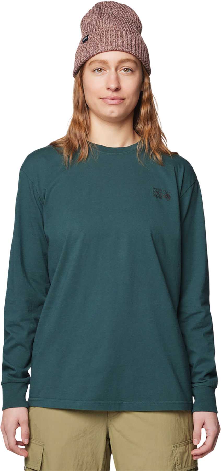 Image de produit pour T-shirt ample à manches longues MHW Logo - Femme