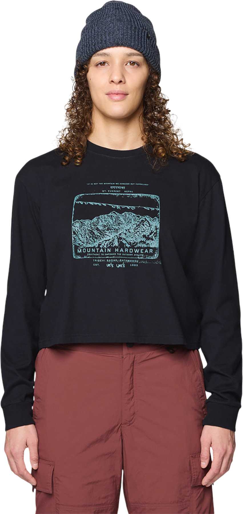 Image de produit pour T-shirt ample et écourté à manches longues In The Mountains - Femme