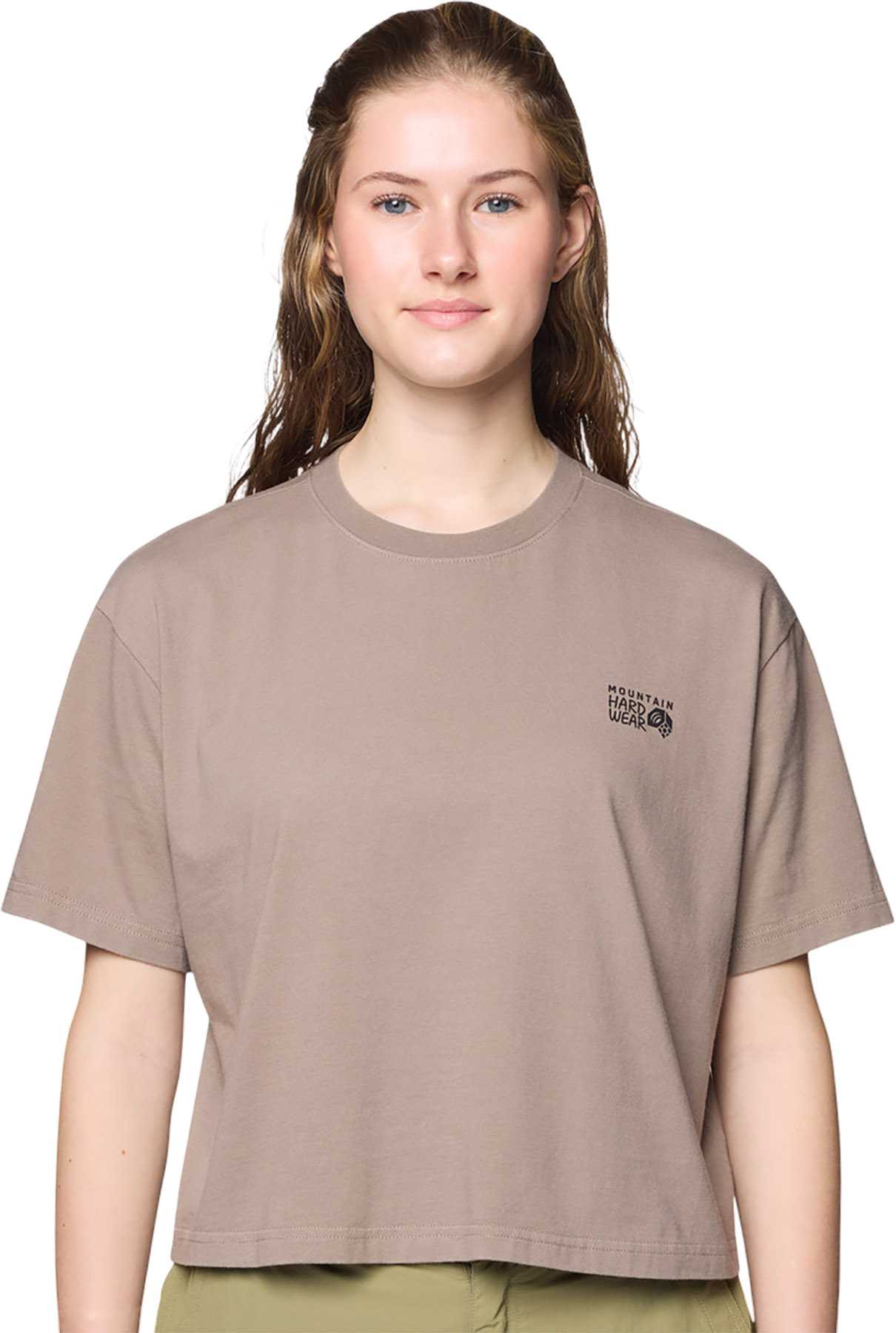 Image de produit pour T-shirt ample et écourté à manches courtes MHW Box Logo - Femme