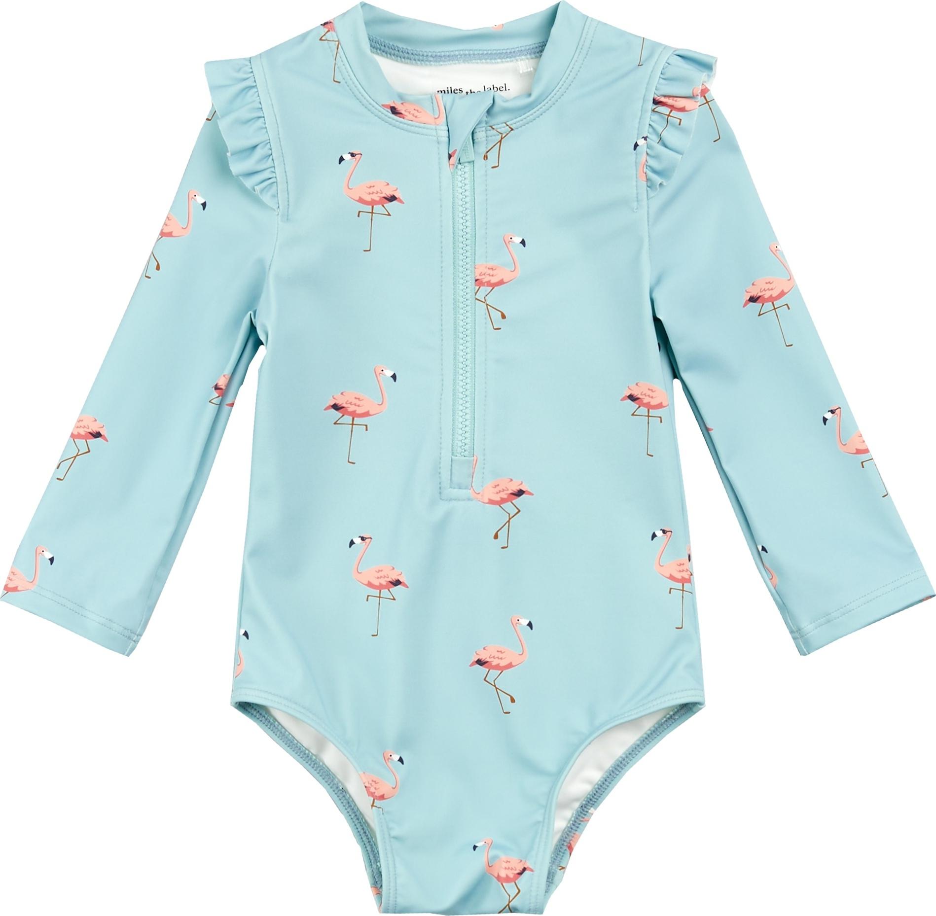 Product gallery image number 1 for product Printed Long Sleeve One Piece Swimsuit - Girls