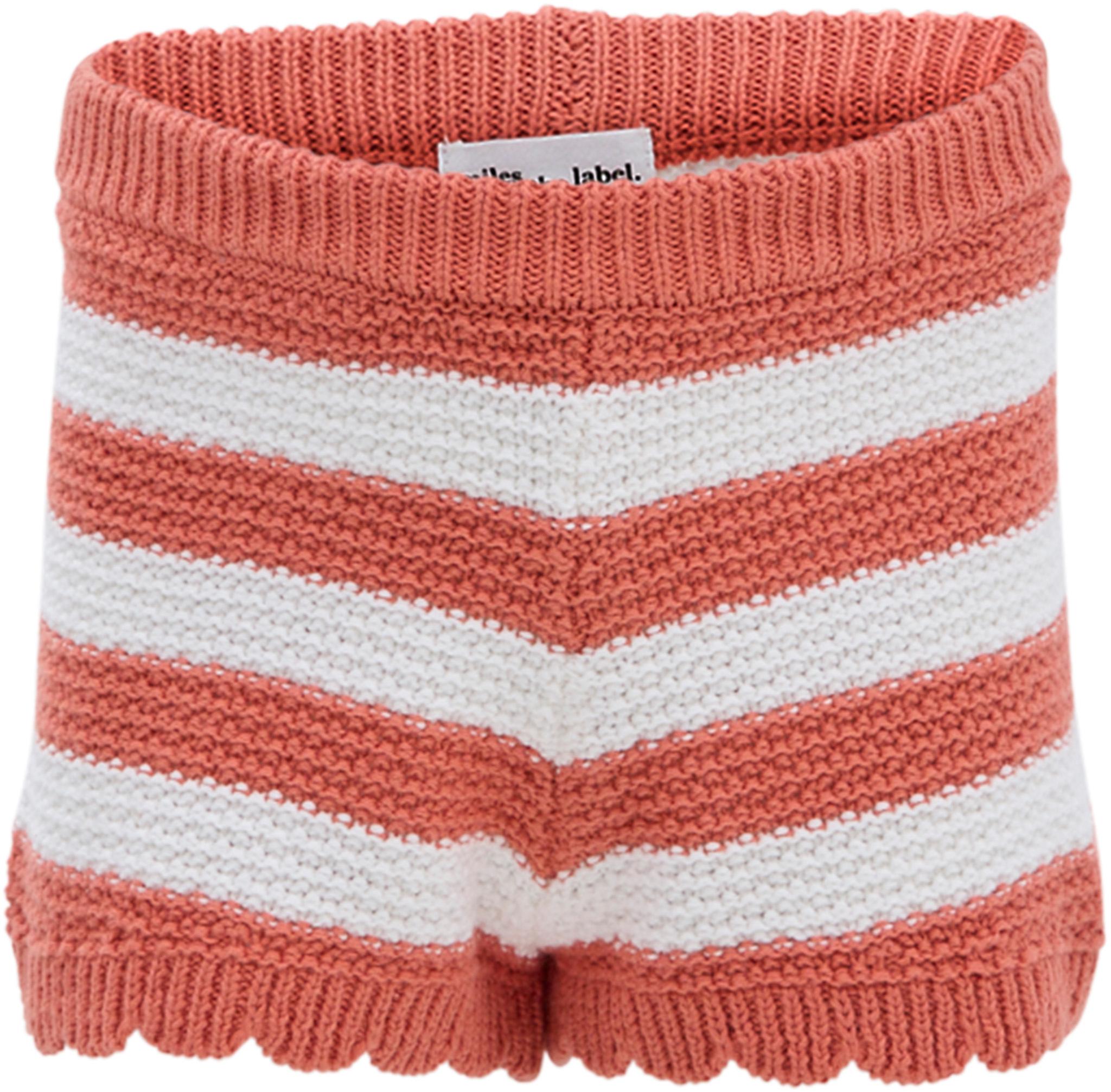 Product gallery image number 4 for product Striped Crochet Knit Shorts Set - Girls