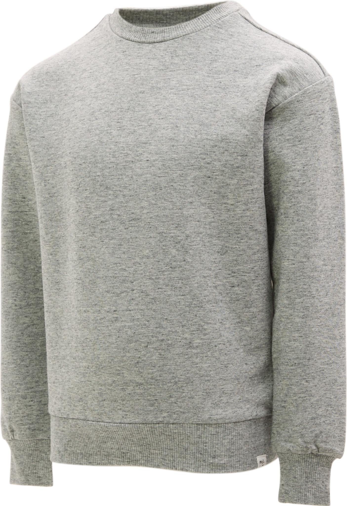 Product gallery image number 2 for product Chandail en molleton gris chiné Miles Basics - Garçon