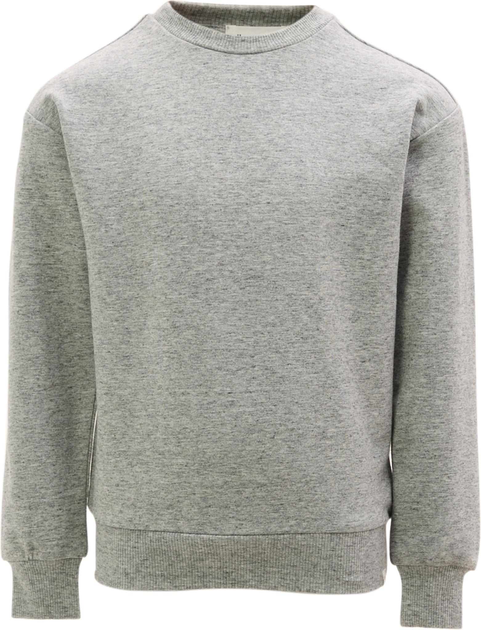 Product image for Chandail en molleton gris chiné Miles Basics - Garçon