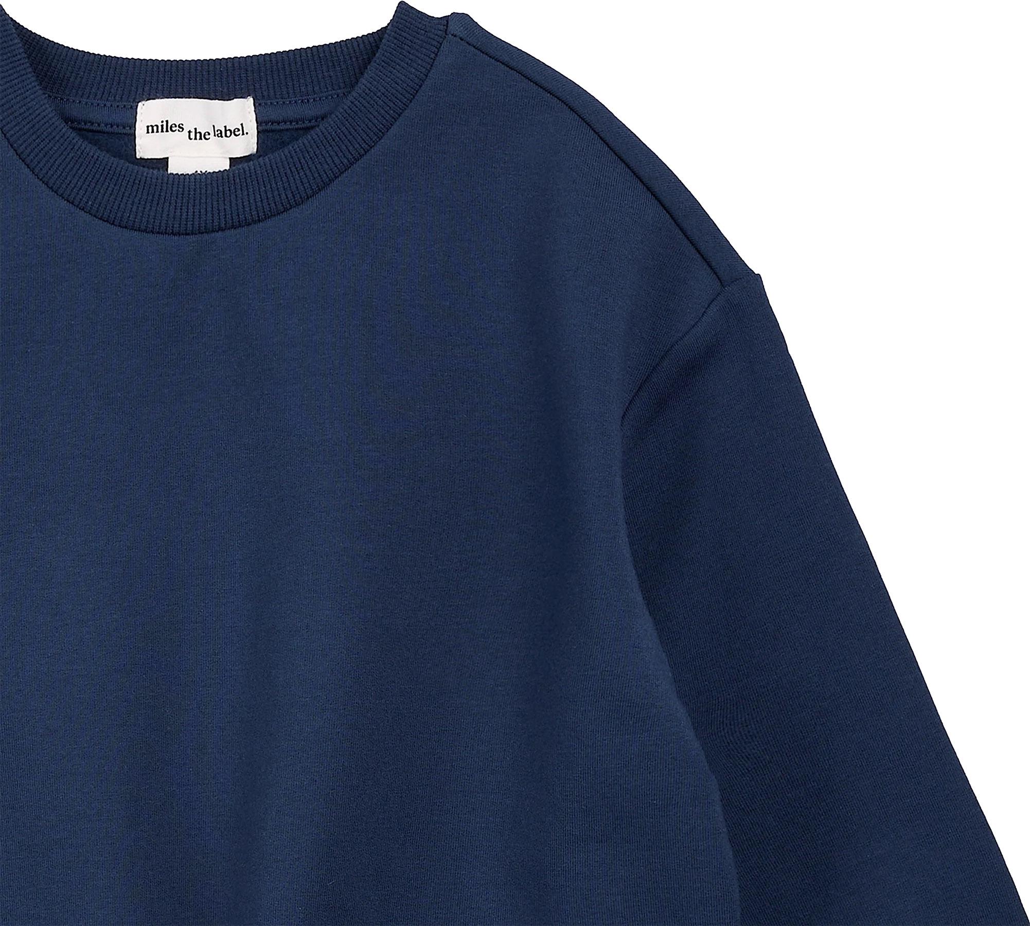 Product gallery image number 2 for product Dress Blue Miles Basics Sweatshirt - Girl