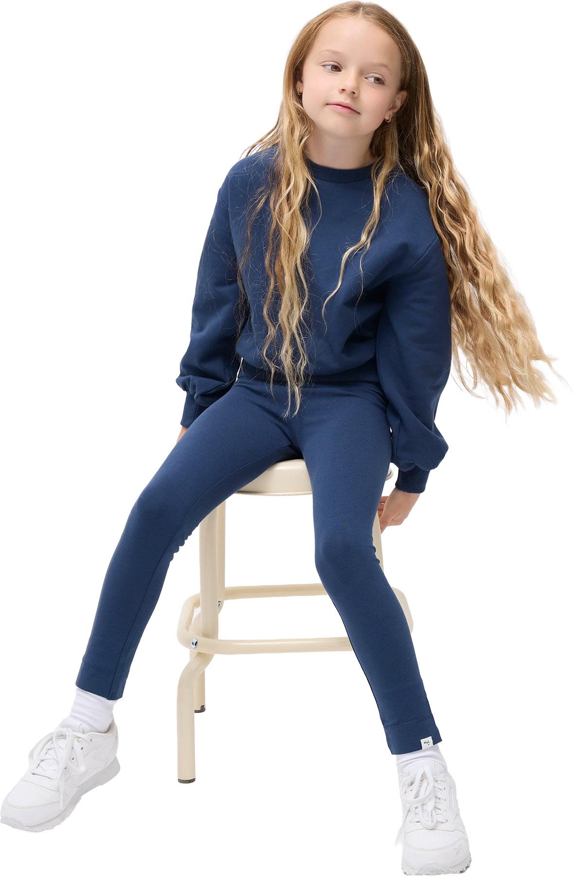 Product gallery image number 3 for product Dress Blue Miles Basics Sweatshirt - Girl