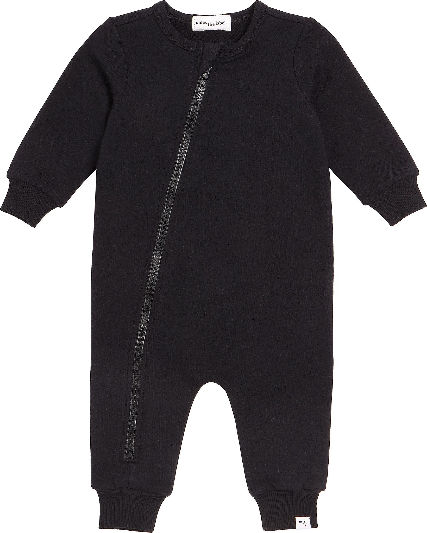 Product gallery image number 1 for product Miles Basics Long Sleeves Coverall Knit Playsuit - Baby