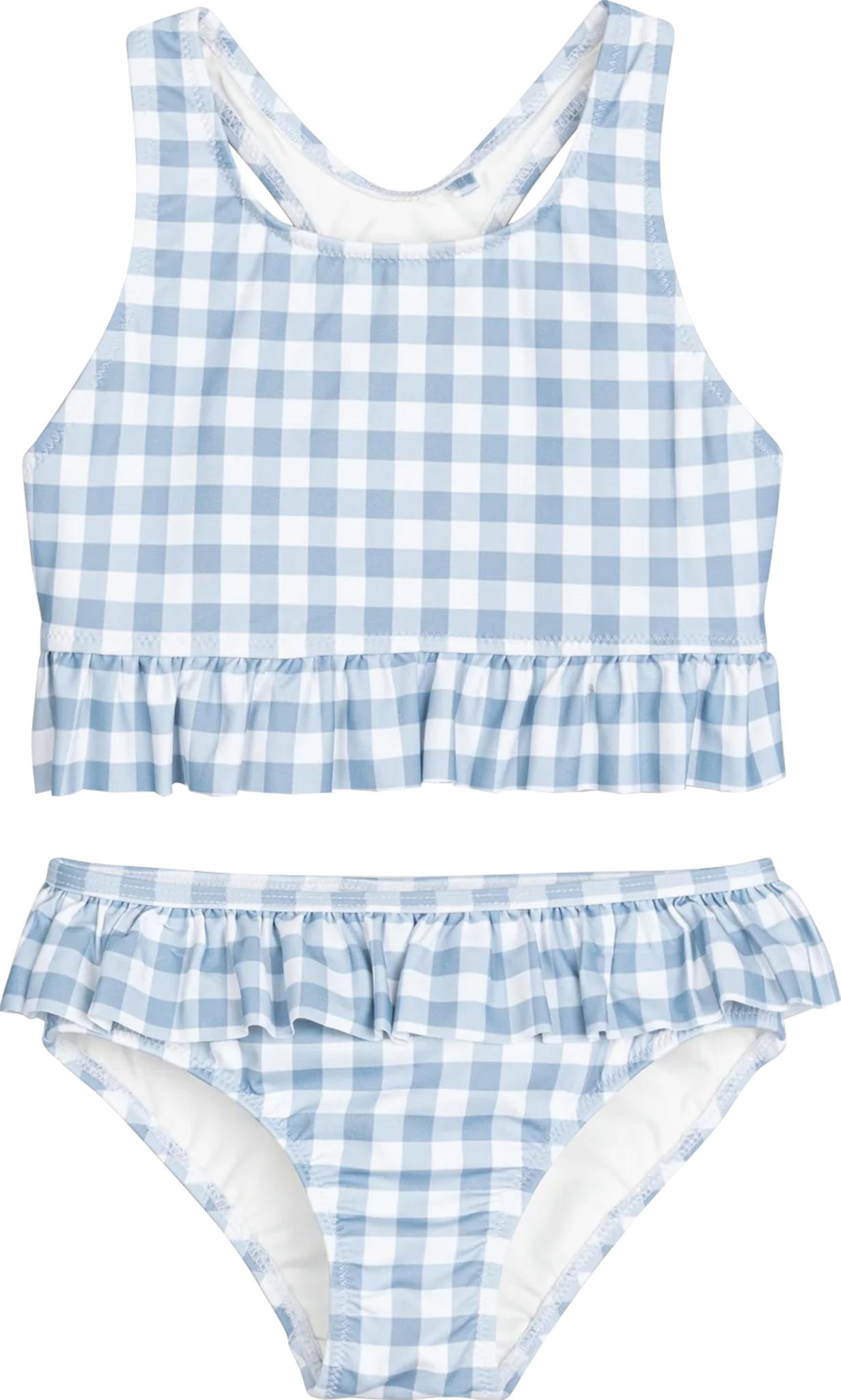 Product gallery image number 1 for product Gingham Print Tankini Two Piece Swimsuit - Girls