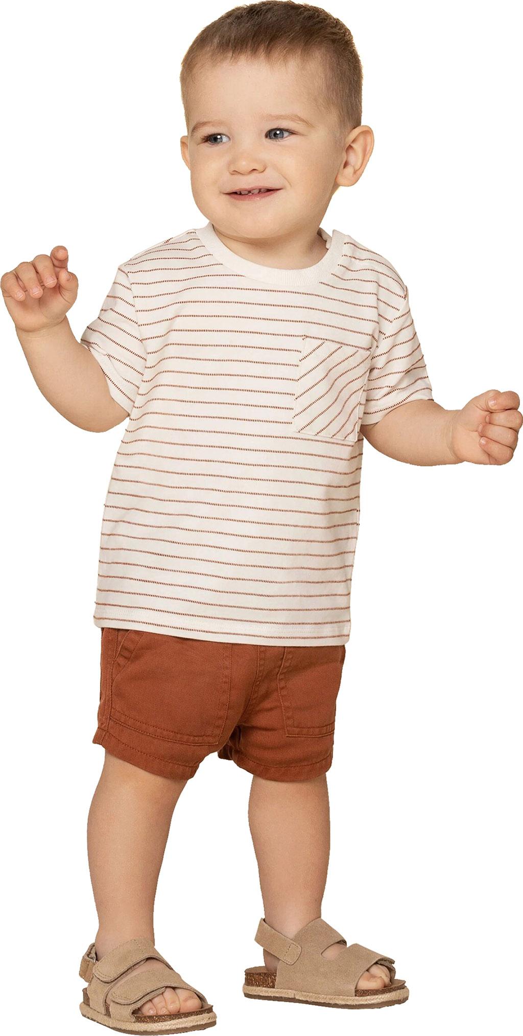 Product gallery image number 2 for product Sandstone Woven Peached Twill Shorts - Baby Boy's