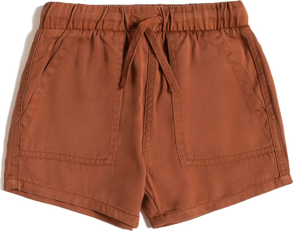 Product gallery image number 1 for product Sandstone Woven Peached Twill Shorts - Baby Boy's