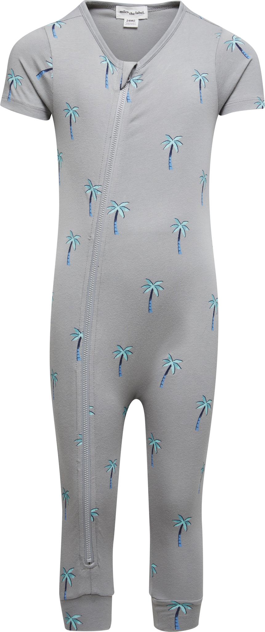 Product gallery image number 1 for product Palm Trees On Cement Playsuit - Baby Boy