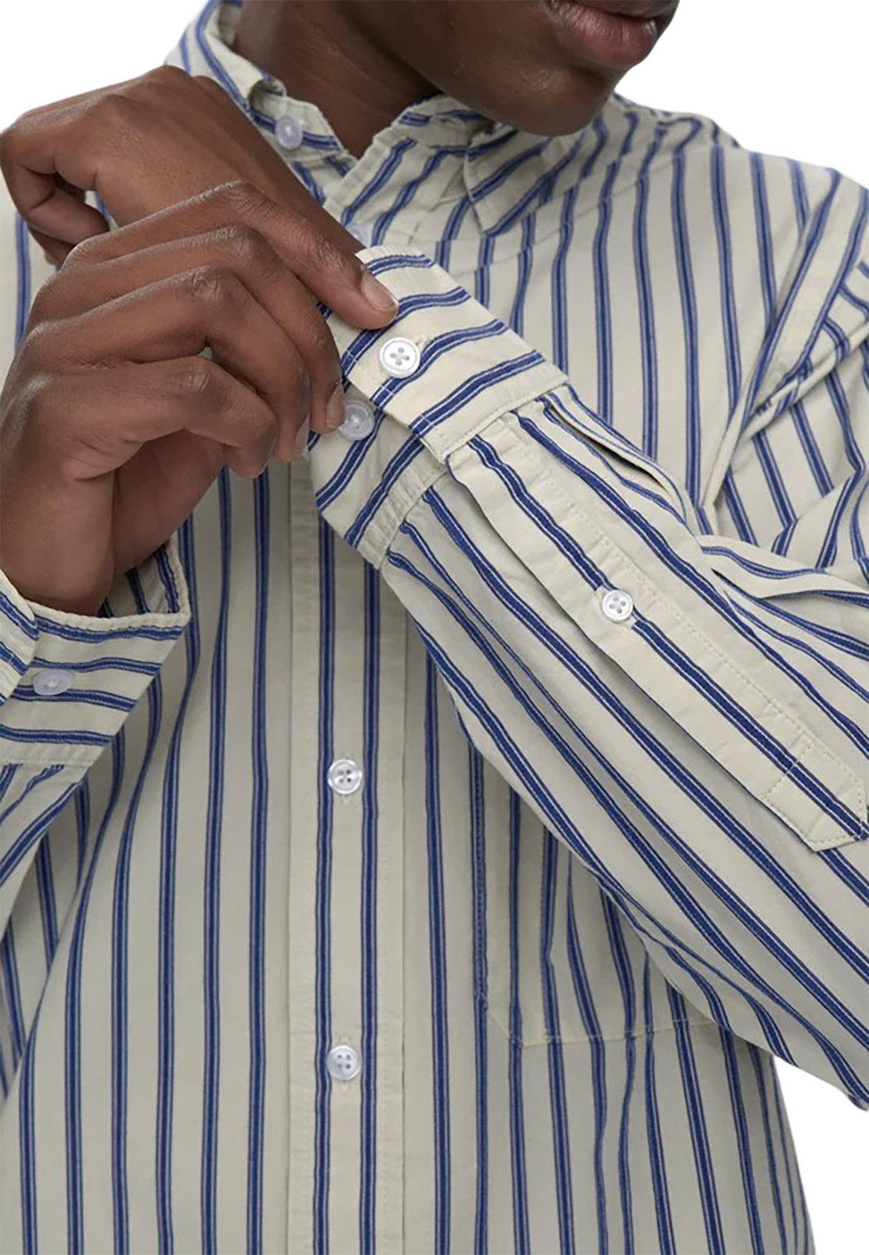 Product gallery image number 5 for product Pedro 4680 Relaxed Long Sleeve Striped Shirt - Men's